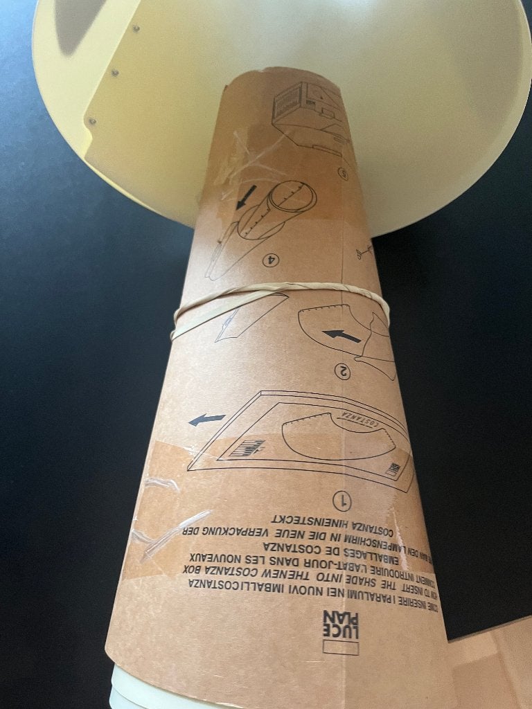 lampekap constanza Luceplan, Huis en Inrichting, Lampen | Vloerlampen, Ophalen, Kunststof, Nieuw, Minder dan 100 cm
