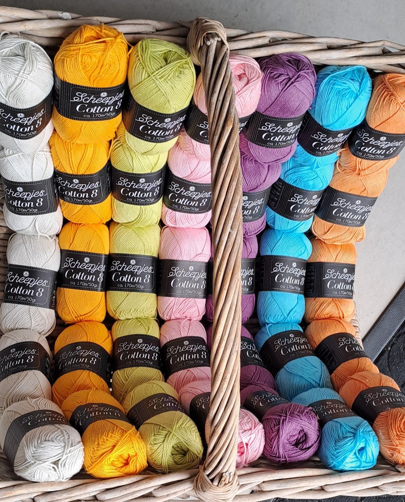 Nieuw Scheepjes Cotton 8 katoen garen - 35 bollen, Hobby en Vrije tijd, Ophalen of Verzenden, Nieuw, Breien of Haken, Wol of Garen