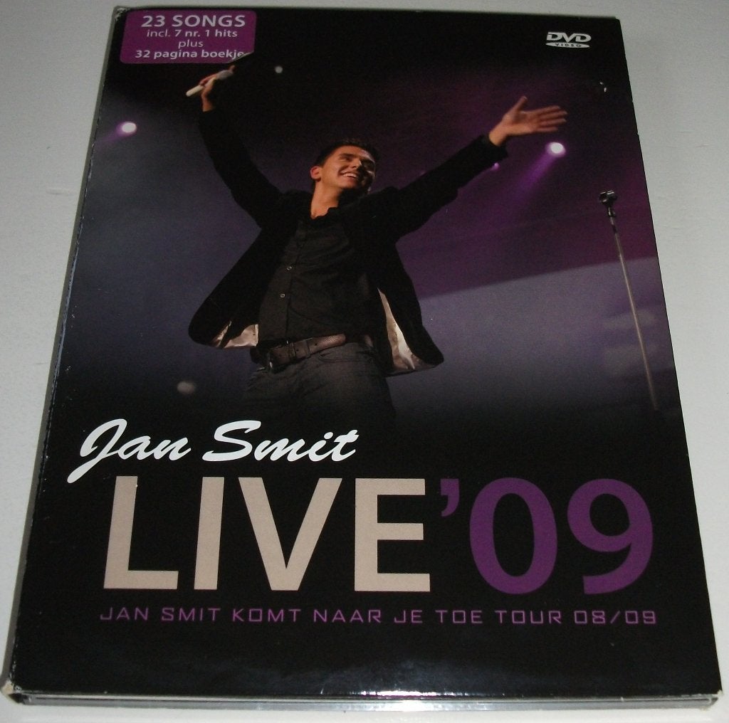 Dvd *** JAN SMIT *** Live '09, Alle leeftijden, Ophalen of Verzenden, Zo goed als nieuw, Muziek en Concerten