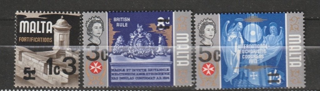 TSS Kavel 340084 Malta   pf minr 447-449, Ophalen, Malta, Postfris