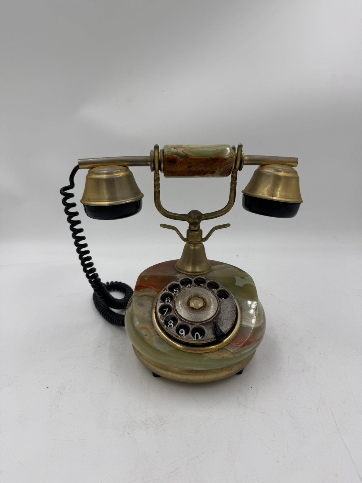 Vintage Onyx Telefoon met Klassieke Draaischijf, Ophalen of Verzenden, Huis en Inrichting