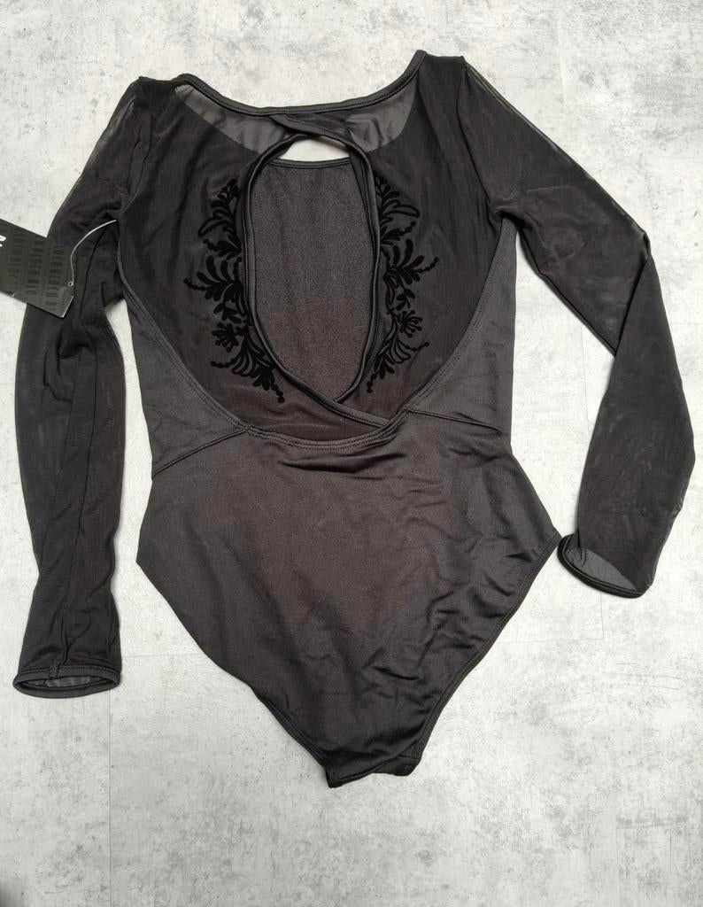 Bloch cl4809 zwart turnpakje leotard gymnastics gym, ballet, Sport en Fitness, Turnen, Nieuw, Turnpak(je), Kindermaat 122 t/m 140