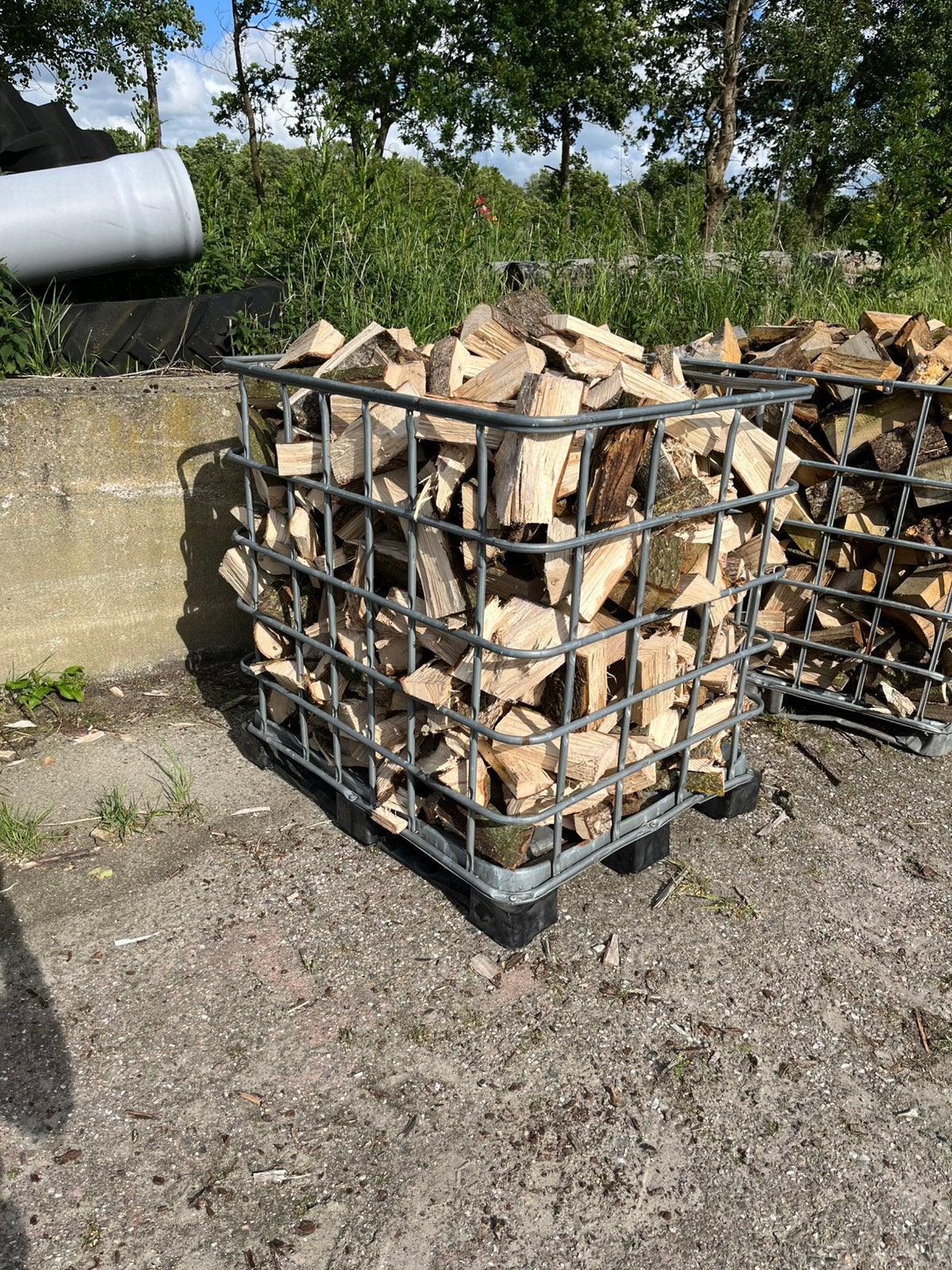 Gekloofd openhaardhout Eik, Tuin en Terras, Haardhout, Minder dan 3 m³, Ophalen of Verzenden