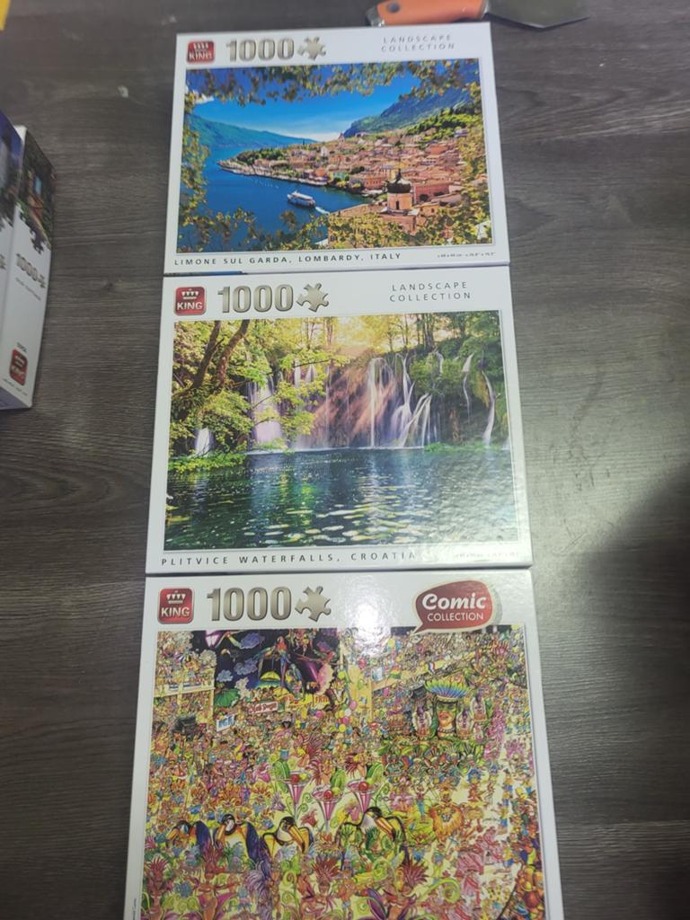 Puzzel 1000 stukjes €5 per stuk, Ophalen, 500 t/m 1500 stukjes, Zo goed als nieuw