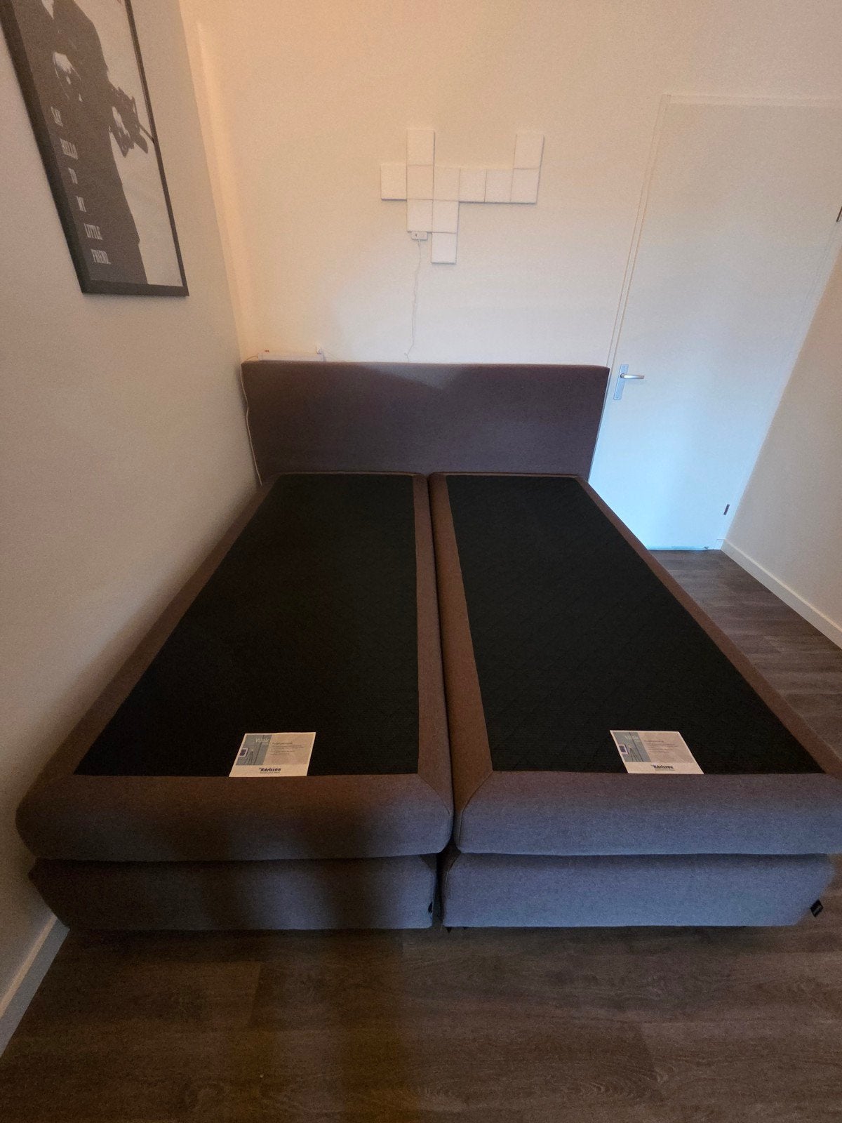 Kårlsson Autentik Tunn boxspring 180x200 + Emma toppers, Ophalen, Gebruikt, Tweepersoons, 180 cm