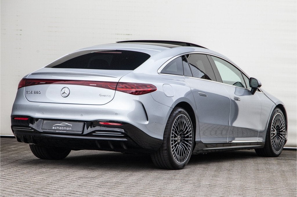 Mercedes-Benz EQS 580 4MATIC AMG Premium Plus, Massage, Hype, Auto's, Mercedes-Benz, Automaat, Gebruikt, 4 stoelen, Adaptive Cruise Control
