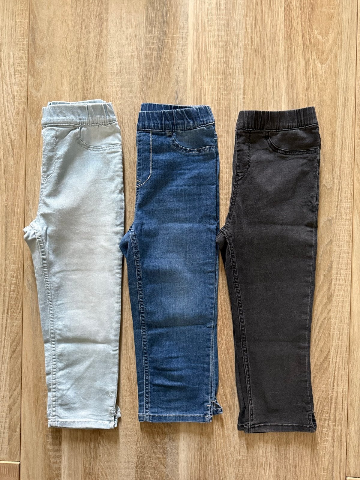 H&M Capri Jeggings, Meisje, maat 140 - Set van 3, Ophalen of Verzenden, Gebruikt, Meisje, Broek