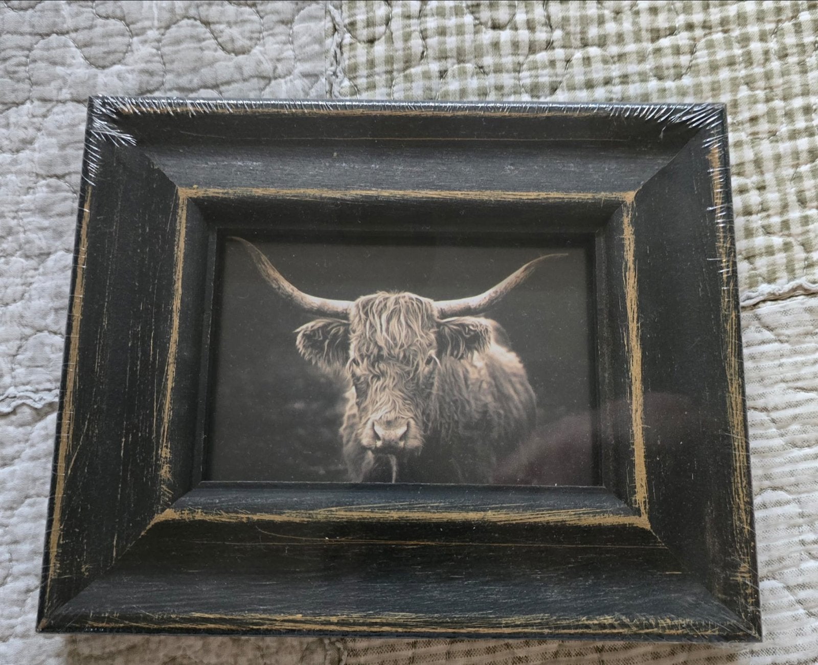 Fotolijst Schotse Hooglander - Landelijk Interieur, Ophalen, Nieuw, Hout