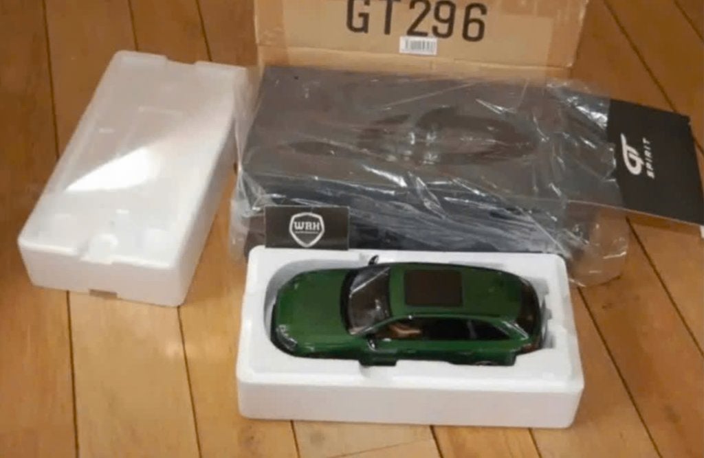 1:18 AUDI RS4 AVANT B9 green GT spirit GT296 in box WRH, Verzenden, Zo goed als nieuw, Auto, Overige merken