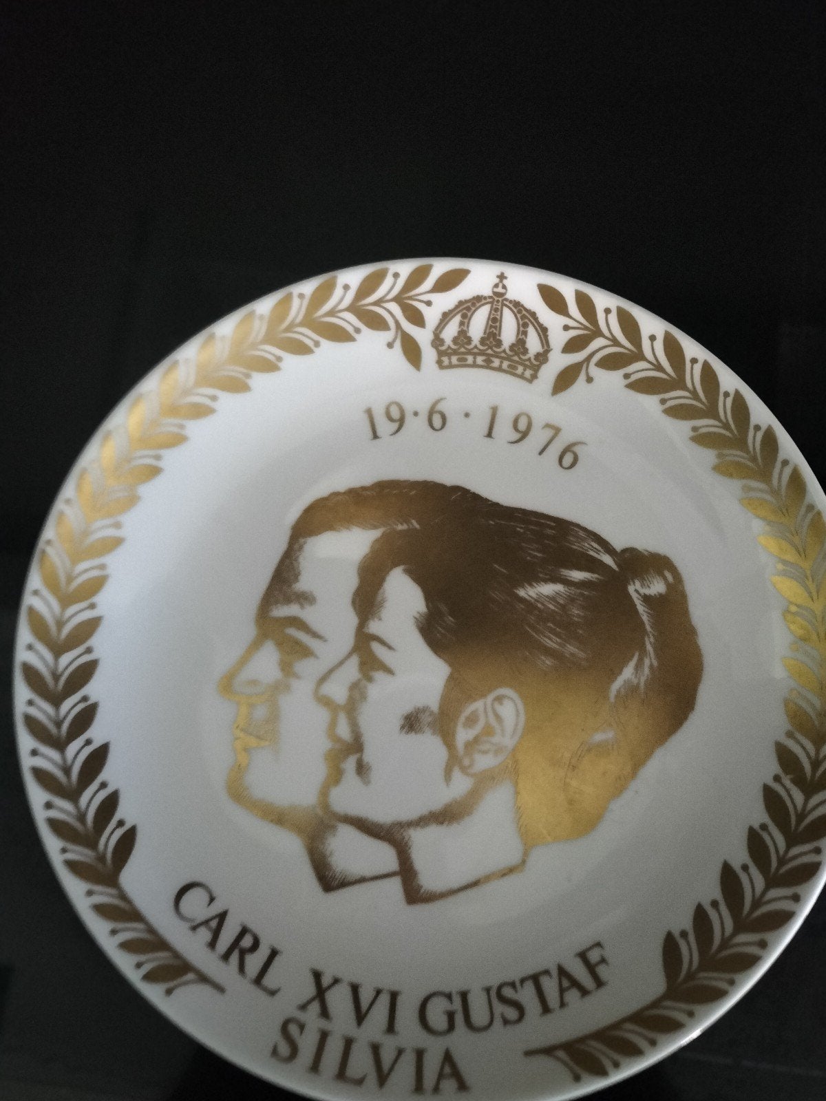 Gustavsberg Herdenkbord Carl XVI Gustaf & Silvia 1976, Verzenden