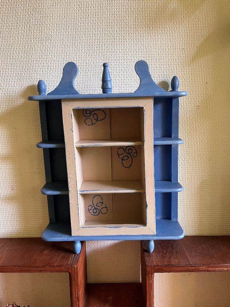 Uniek brocante vitrinekastje, Ophalen of Verzenden
