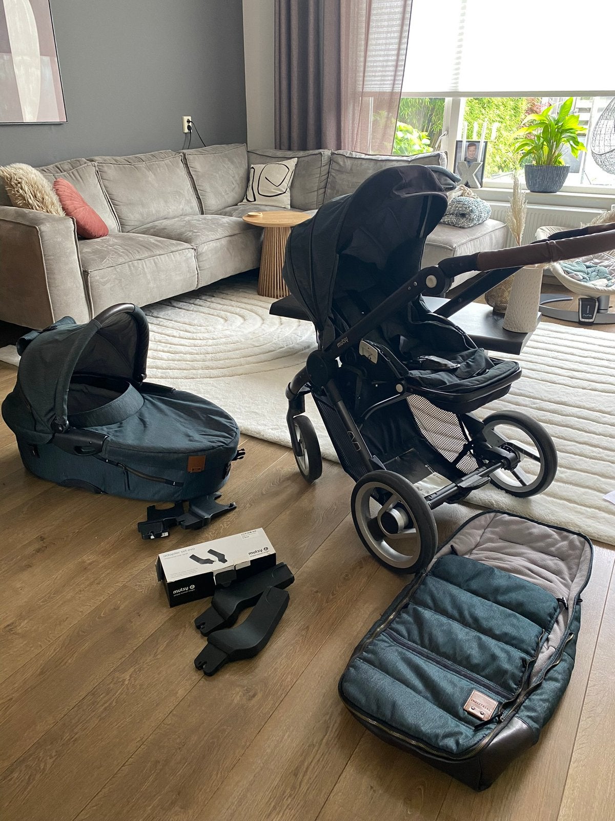 Mutsy Evo Kinderwagen - Stoere Spijkerstof, Ophalen, Gebruikt, Kinderwagen, Mutsy