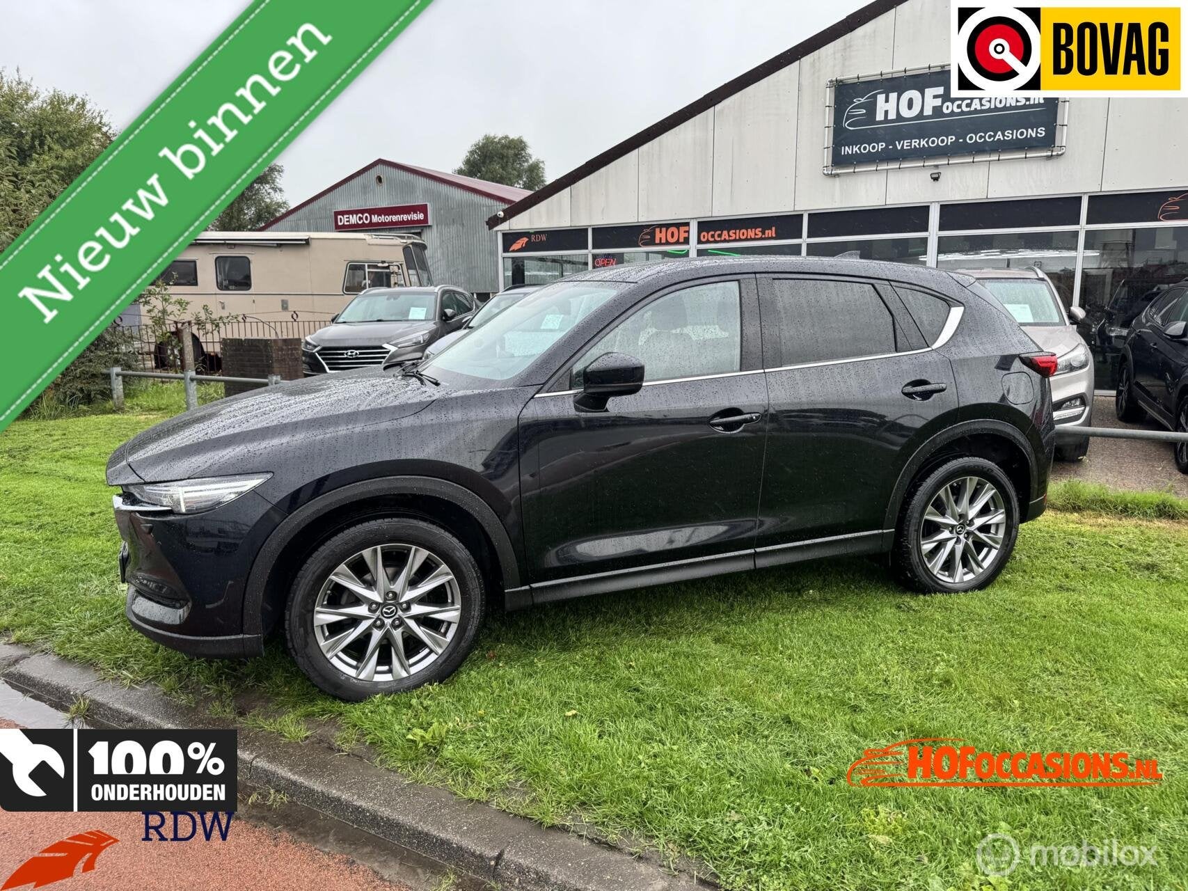 Mazda CX-5 2.0 SkyActiv-G 165 Luxury CARPLAY/HUD/LEDER/BOSE, Auto's, 15 km/l, Gebruikt, 4 cilinders, Zwart