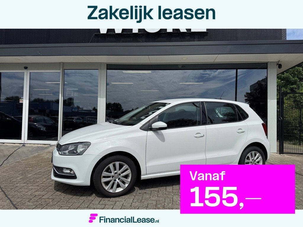 Volkswagen Polo 1.2 TSI Comfortline navigatie Airco Bluetoot, Auto's, Volkswagen, Bedrijf, Lease, Financial lease, Polo, ABS, Airbags