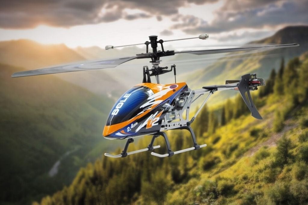 RC Helikopter Single Rotor 4 Kanalen 2,4 GHz, Gyro RTF, Elektro, RTF (Ready to Fly), Helikopter, Nieuw