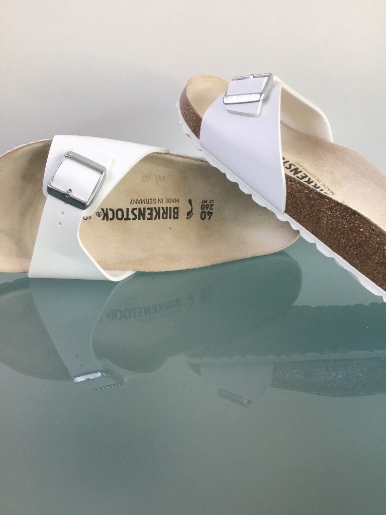 Birkenstock 40 Madrid | Nieuw wit | Gratis verzenden, Slippers, Verzenden, Wit, Nieuw