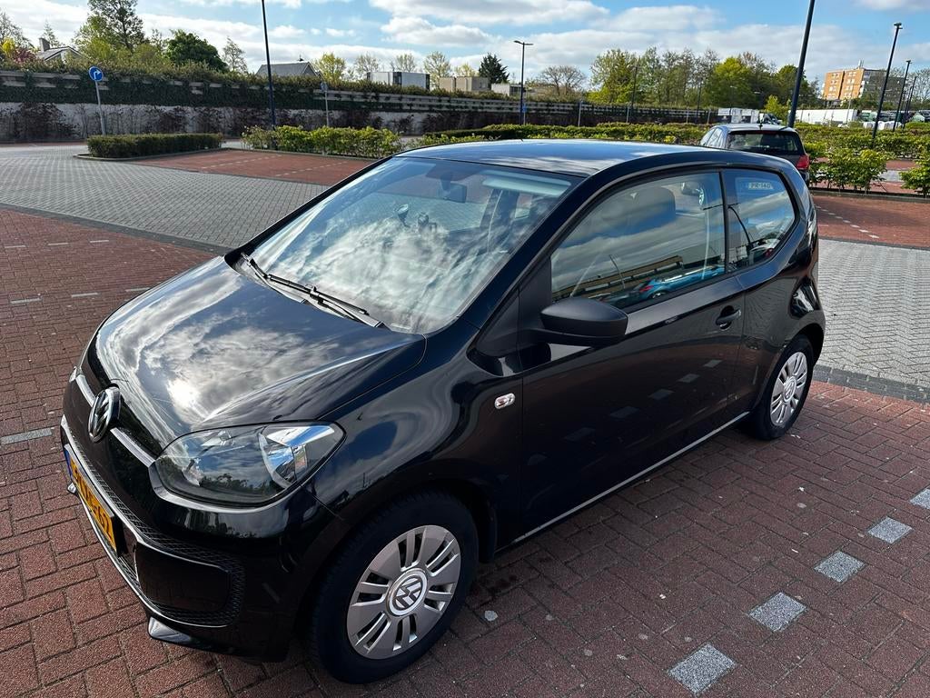 Volkswagen up! 1.0 | 2013 | Zwart | Airco | 157km | 1ste eig, Auto's, Volkswagen, Voorwielaandrijving, Stof, 840 kg, 4 stoelen