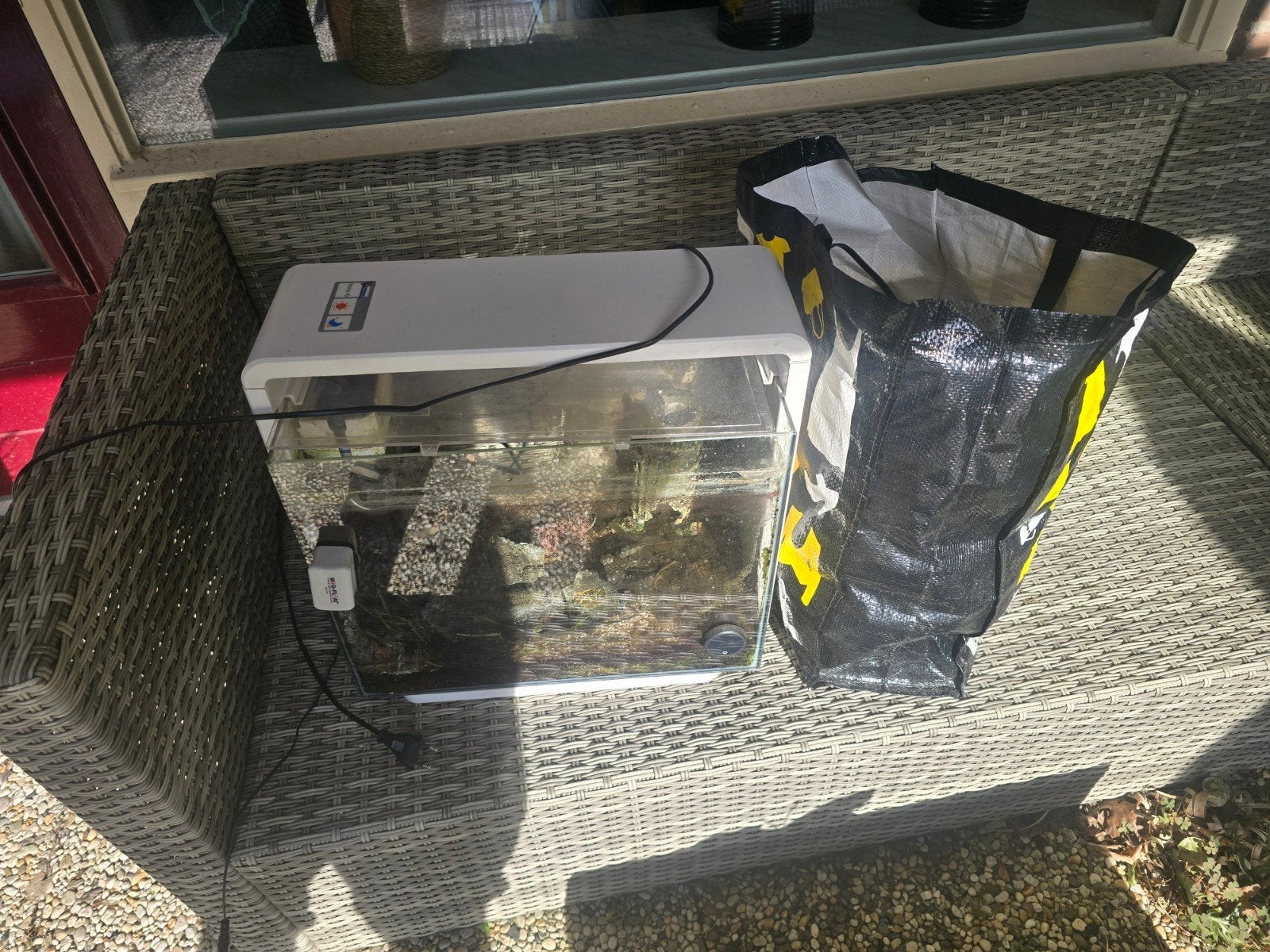 Gratis aquarium, Ophalen, Gebruikt, Leeg aquarium
