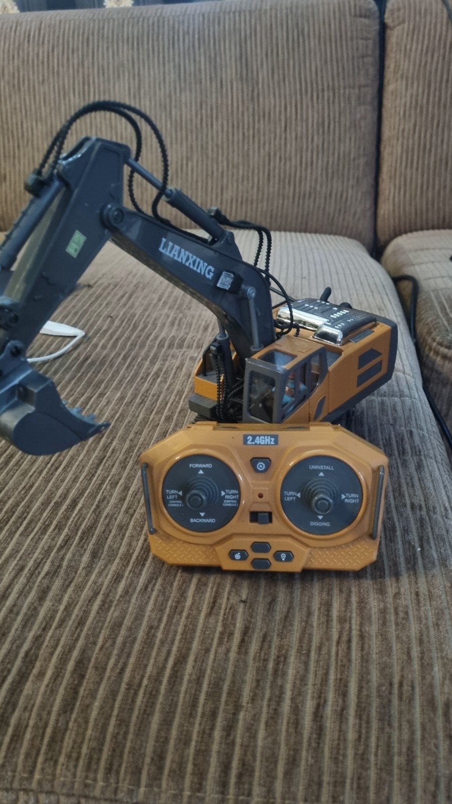 Lianxing RC Graafmachine met Afstandsbediening, Ophalen of Verzenden, Gebruikt