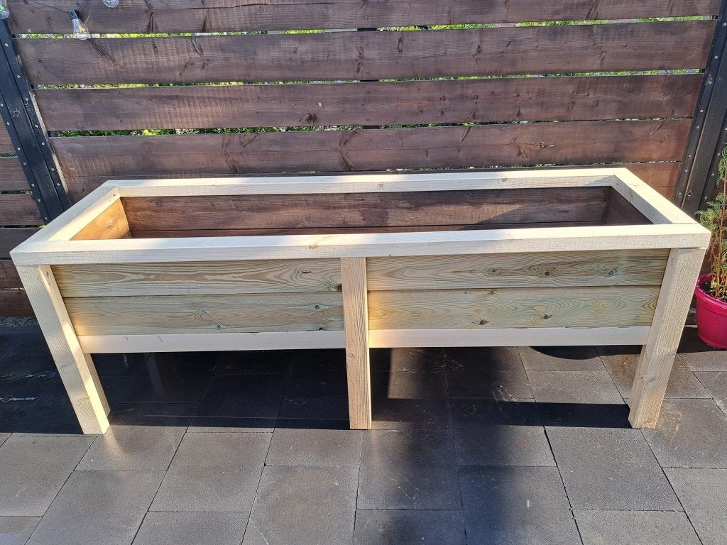 Plantenbak, Ophalen, 100 cm of meer, Zo goed als nieuw, Rechthoekig