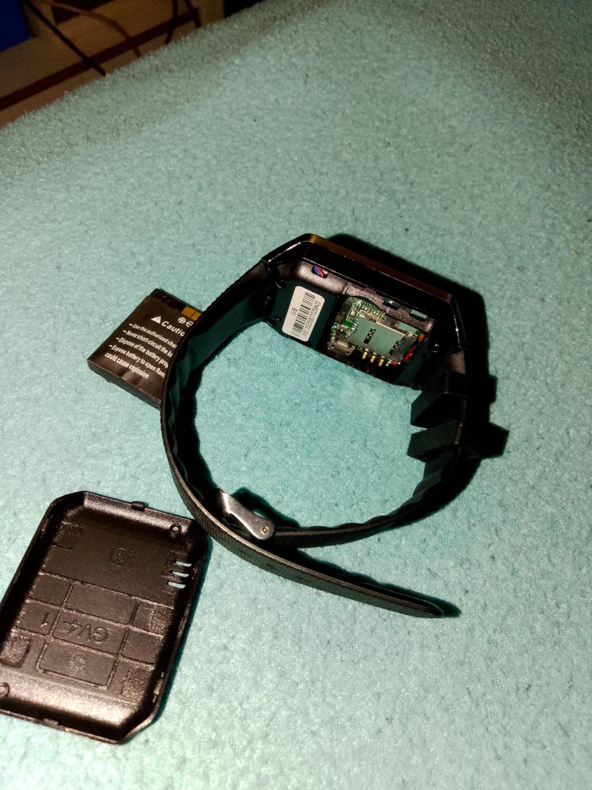 DZ09 Smartwatch, Ophalen of Verzenden, Gebruikt, Zwart, Android