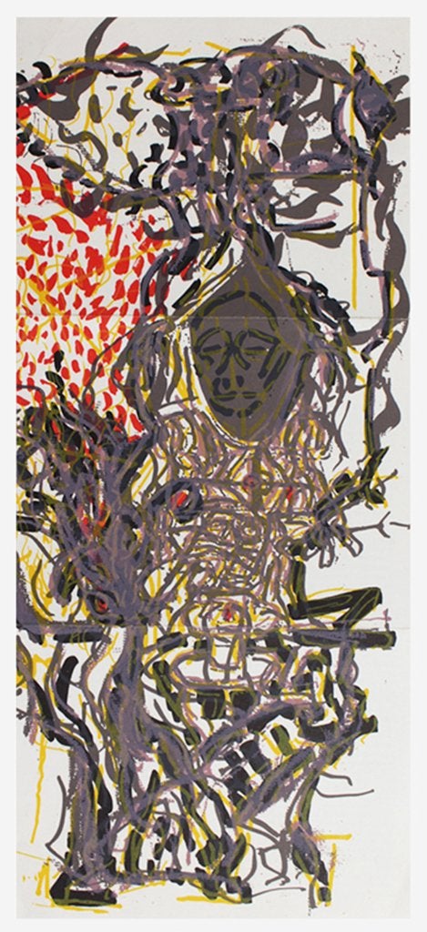 zeefdruk/folder - Galerie Maeght – Jean-Paul Riopelle, Antiek en Kunst, Kunst | Litho's en Zeefdrukken, Ophalen, Portret en Figuren