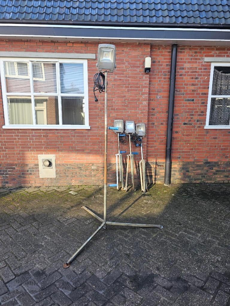 4 Stuks ledlamp bouwlamp werklamp met statief, Doe-het-zelf en Verbouw, Bouwverlichting, Ophalen, Fenon, Gebruikt, Minder dan 50 watt
