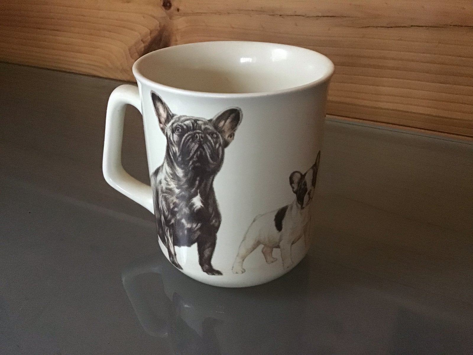 Mok met Franse Bulldog print, Ophalen, Keramiek, Zo goed als nieuw, Overige stijlen