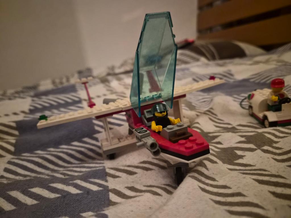LEGO System 6341 Vliegtuig met Octan tankwagen, Gebruikt, Overige thema's, Lego, Compleet