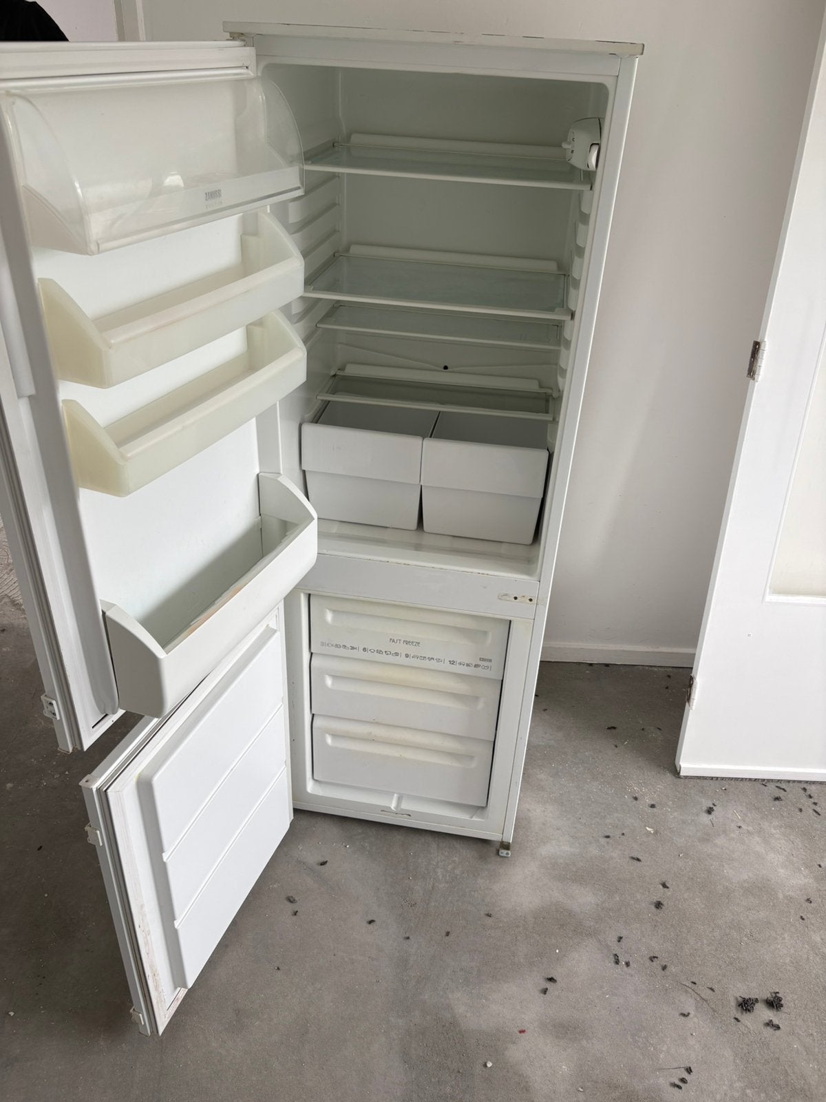 Inbouw koelkast met vriezer, Ophalen, Gebruikt, 200 liter of meer, Met aparte vriezer