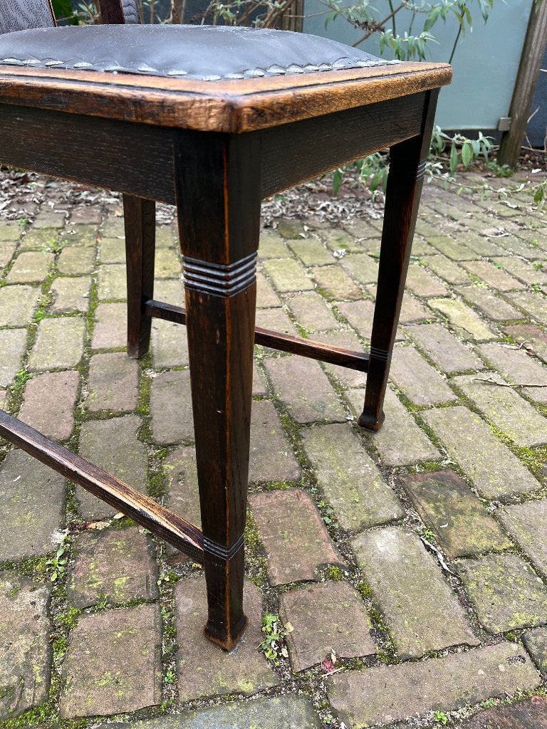 Arts and Crafts Jugendstil Gründerzeit Art Deco stoel, Ophalen