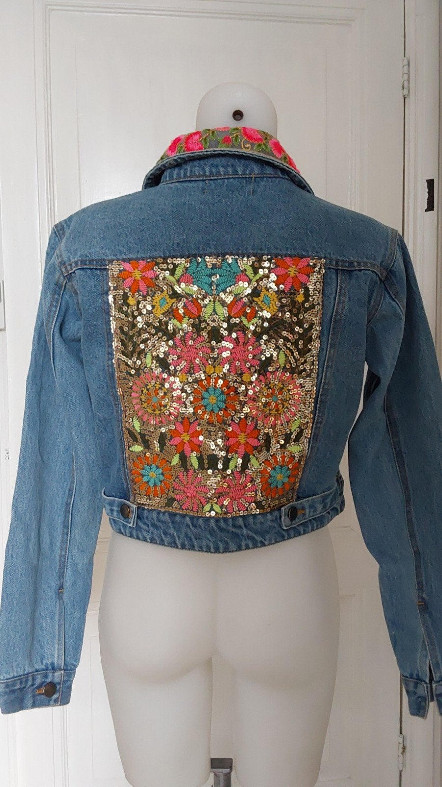 Mooie nieuwe spijkerjas la isla bonita maat S, Blauw, Isla Bonita, Nieuw, Ophalen of Verzenden