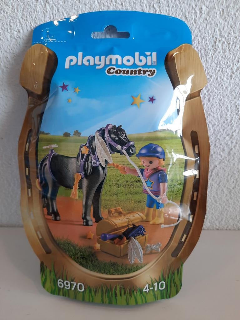 Playmobil Country 6970 Paard met ruiter nieuw in verpakking, Ophalen of Verzenden, Nieuw, Complete set
