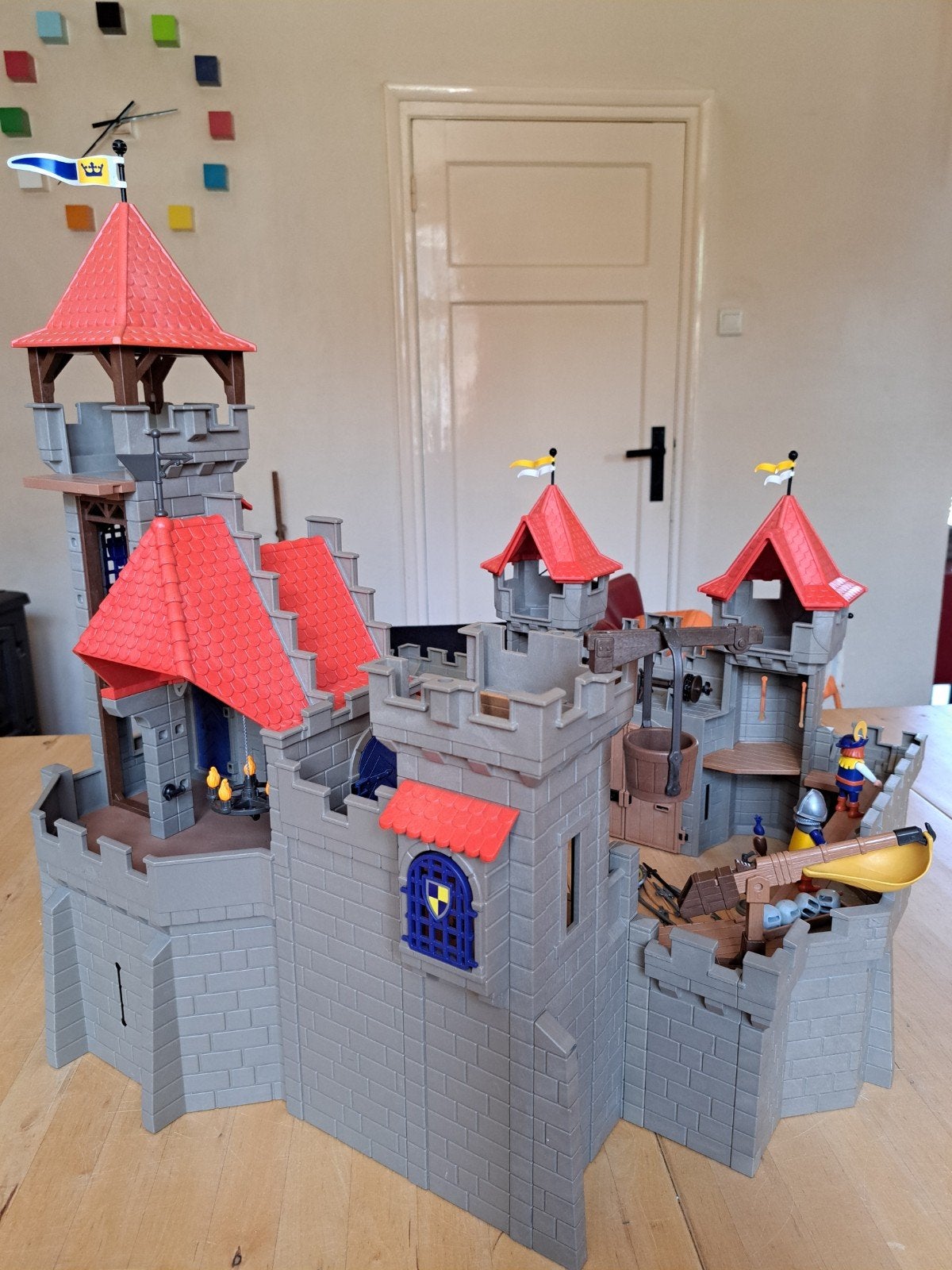 Playmobil groot ridderkasteel, Kinderen en Baby's, Speelgoed | Playmobil, Ophalen of Verzenden, Zo goed als nieuw