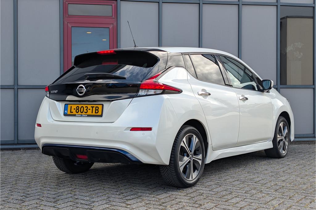 Nissan Leaf e+ N-Connecta 62kWh SOH 93% (bj 2021, automaat), Stof, Gebruikt, Zwart, Met garantie (alle)