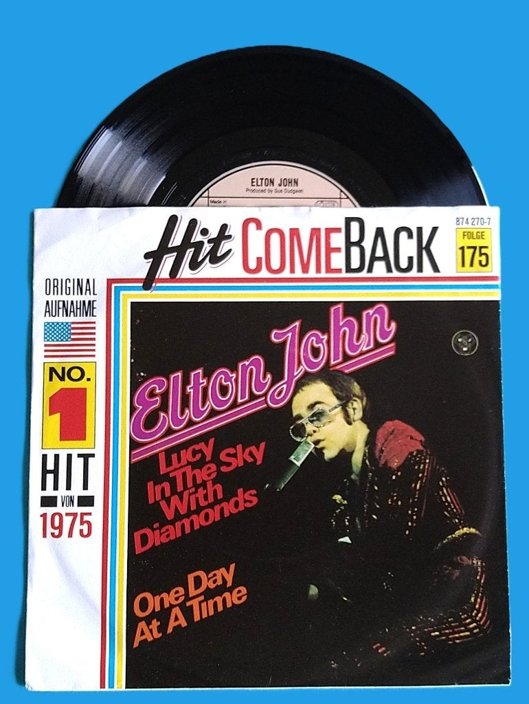 Elton John - Lucy in the sky with diamonds (Zeldzaam HCB*), Verzenden, Zo goed als nieuw, 7 inch, Pop
