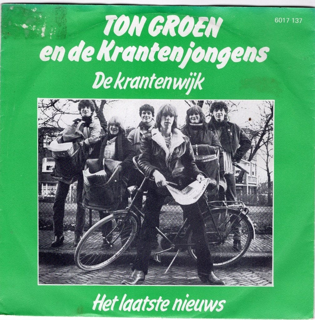 TON GROEN  -  De krantenwijk, Gebruikt, 7 inch, Nederlandstalig, Fotohoes