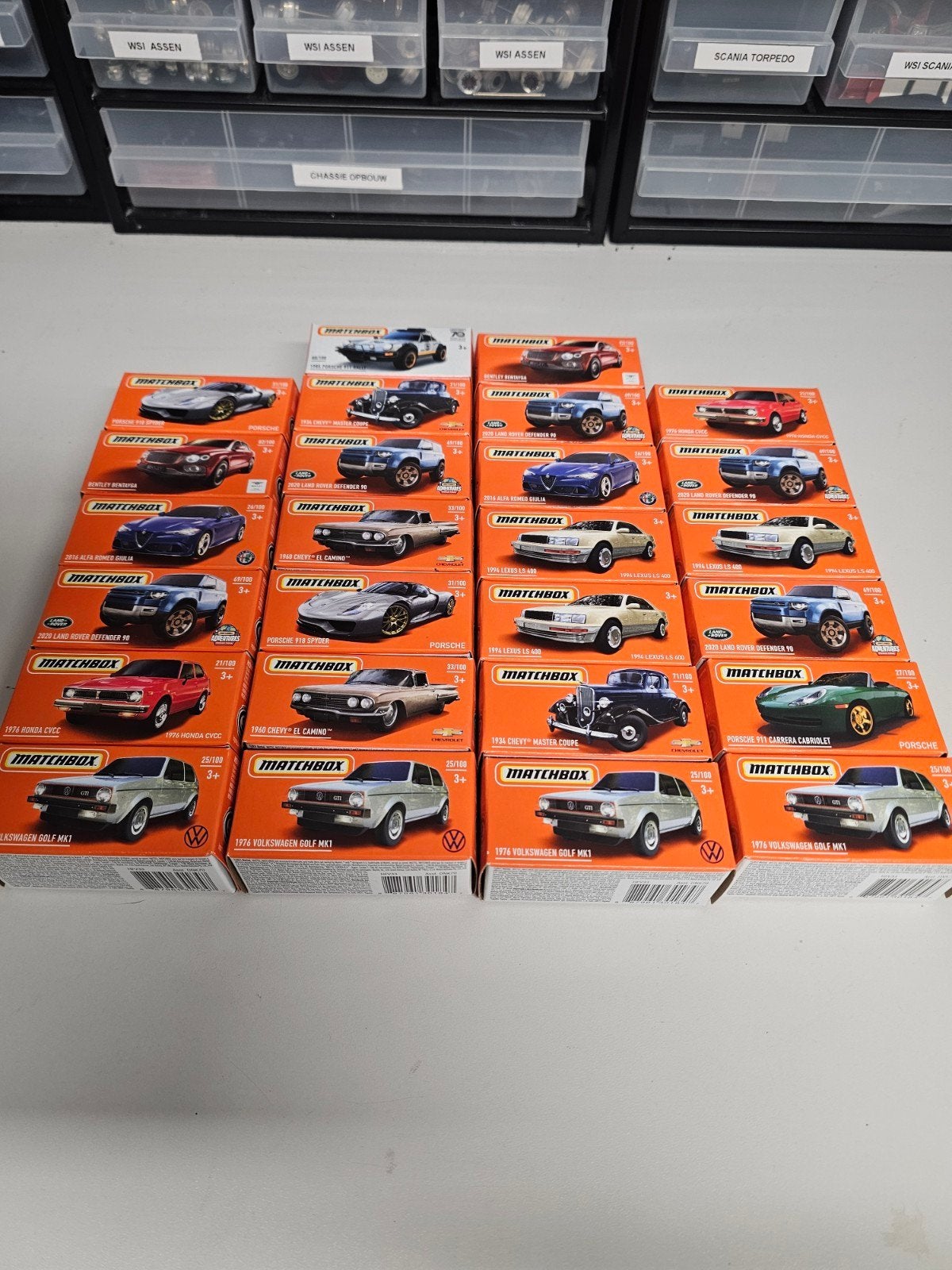 26x matchbox auto nieuw in doos., Ophalen, Nieuw, Auto
