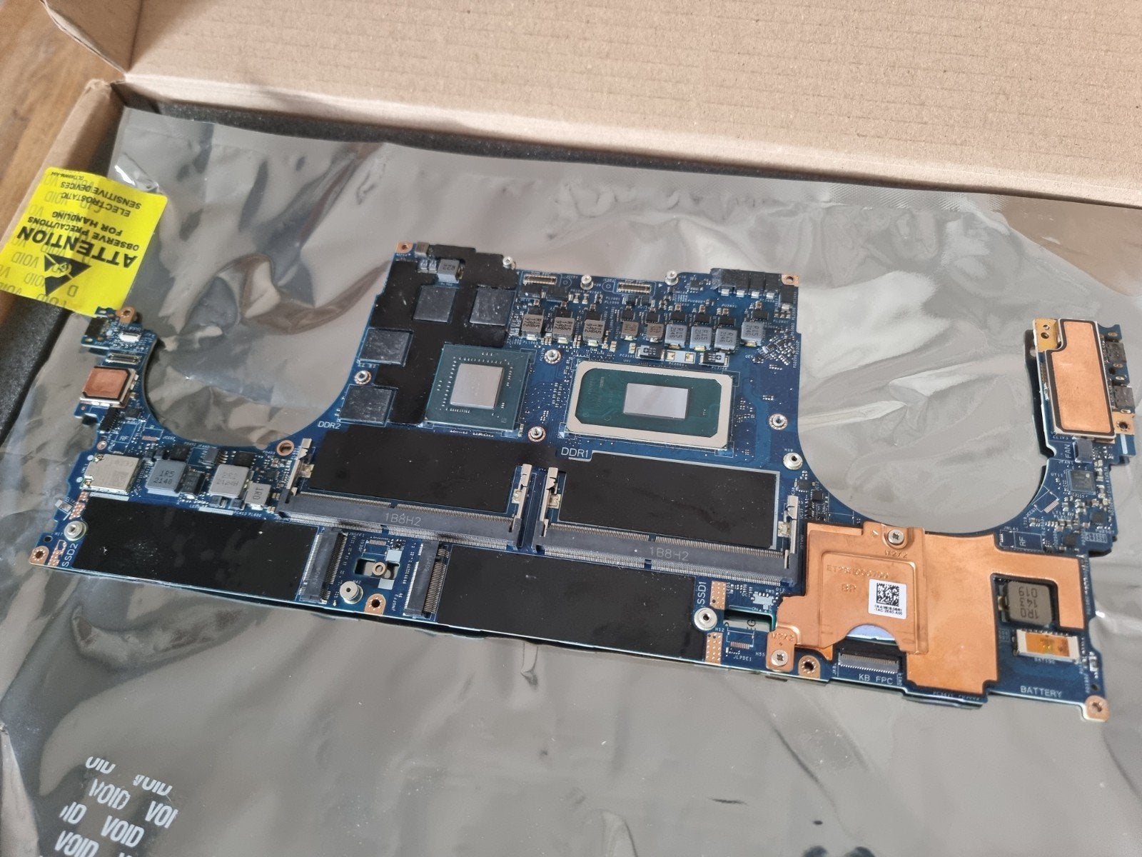 Dell Precision 5560 XPS 15 9510 Laptop Motherboard, Computers en Software, Moederborden, Ophalen of Verzenden, Nieuw, DDR4