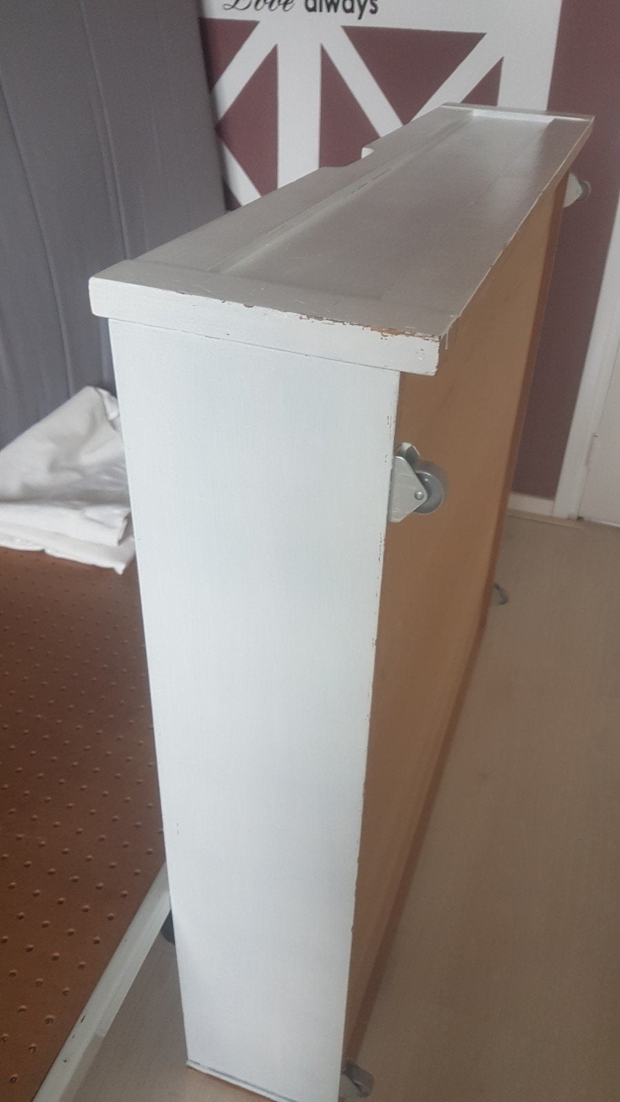 schuif lade onder bed, Ophalen, 90 cm, Eenpersoons, Wit