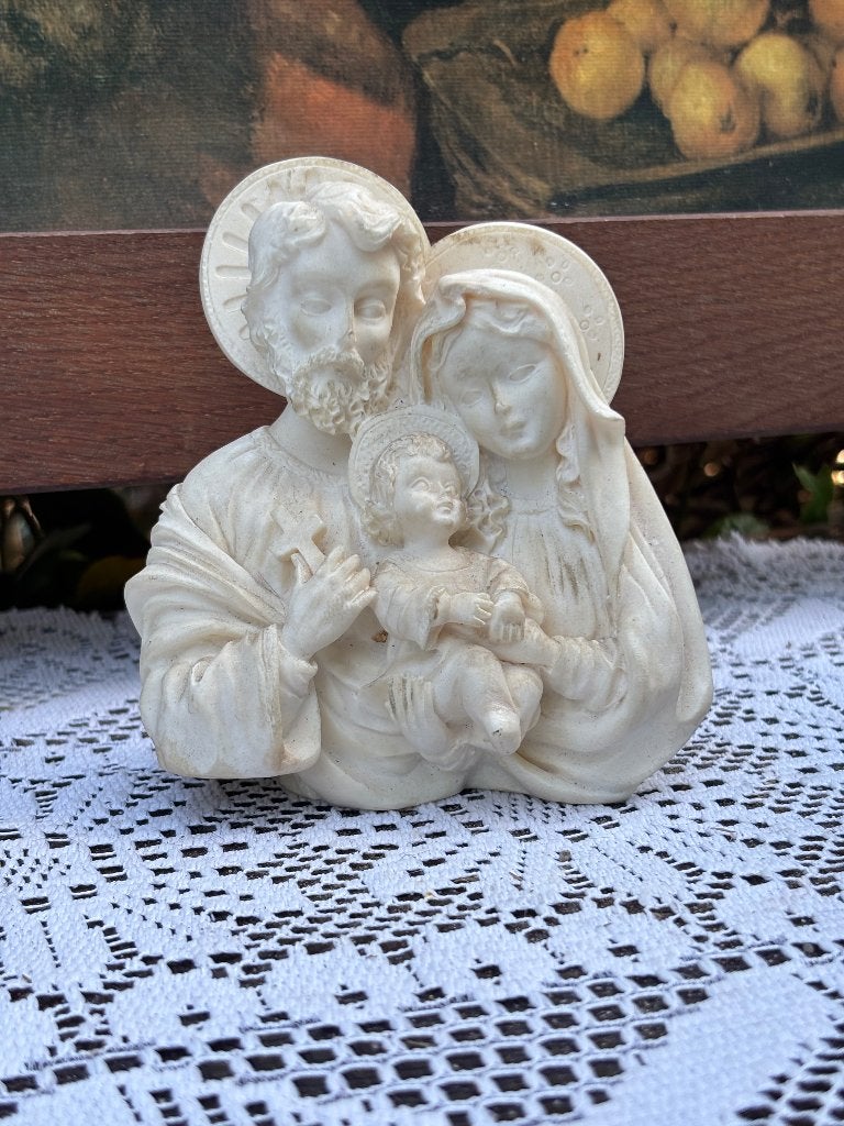 Vintage beeldje Jozef Maria en het kindje Jezus, Ophalen of Verzenden