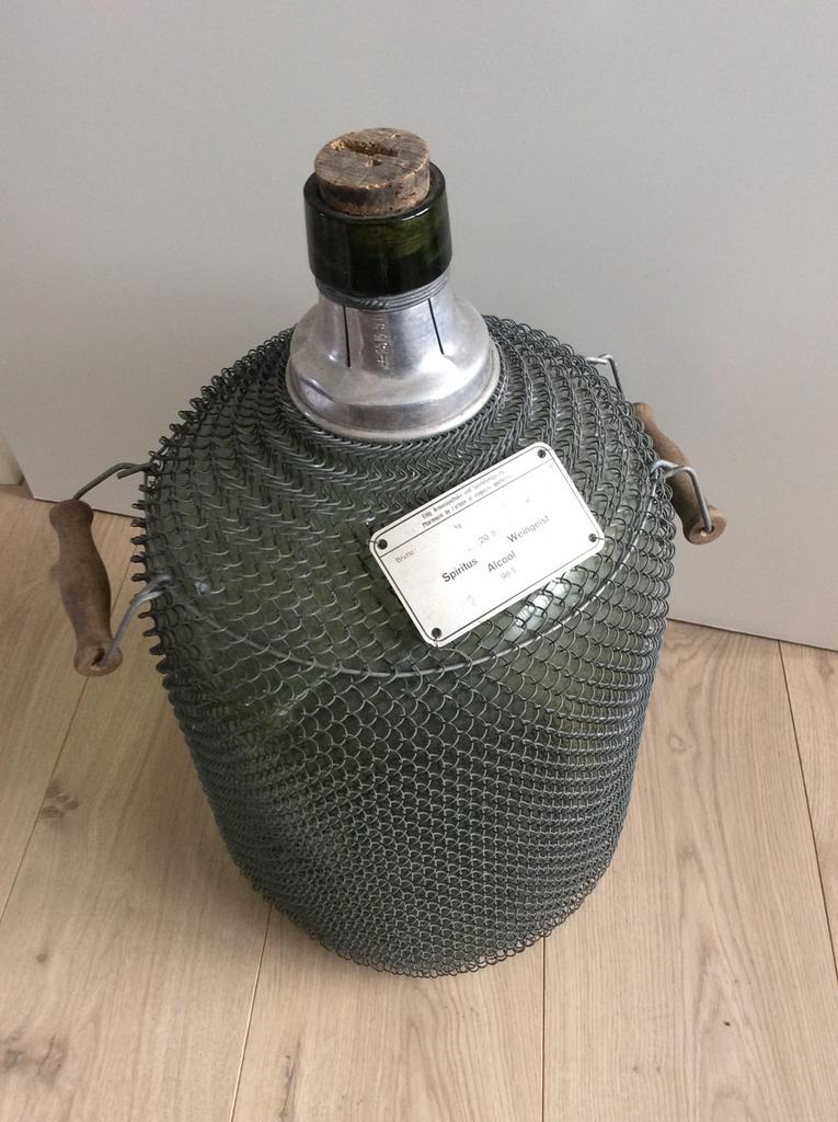 Unieke grote oude Franse Apothekers fles, Antiek en Kunst, Ophalen of Verzenden