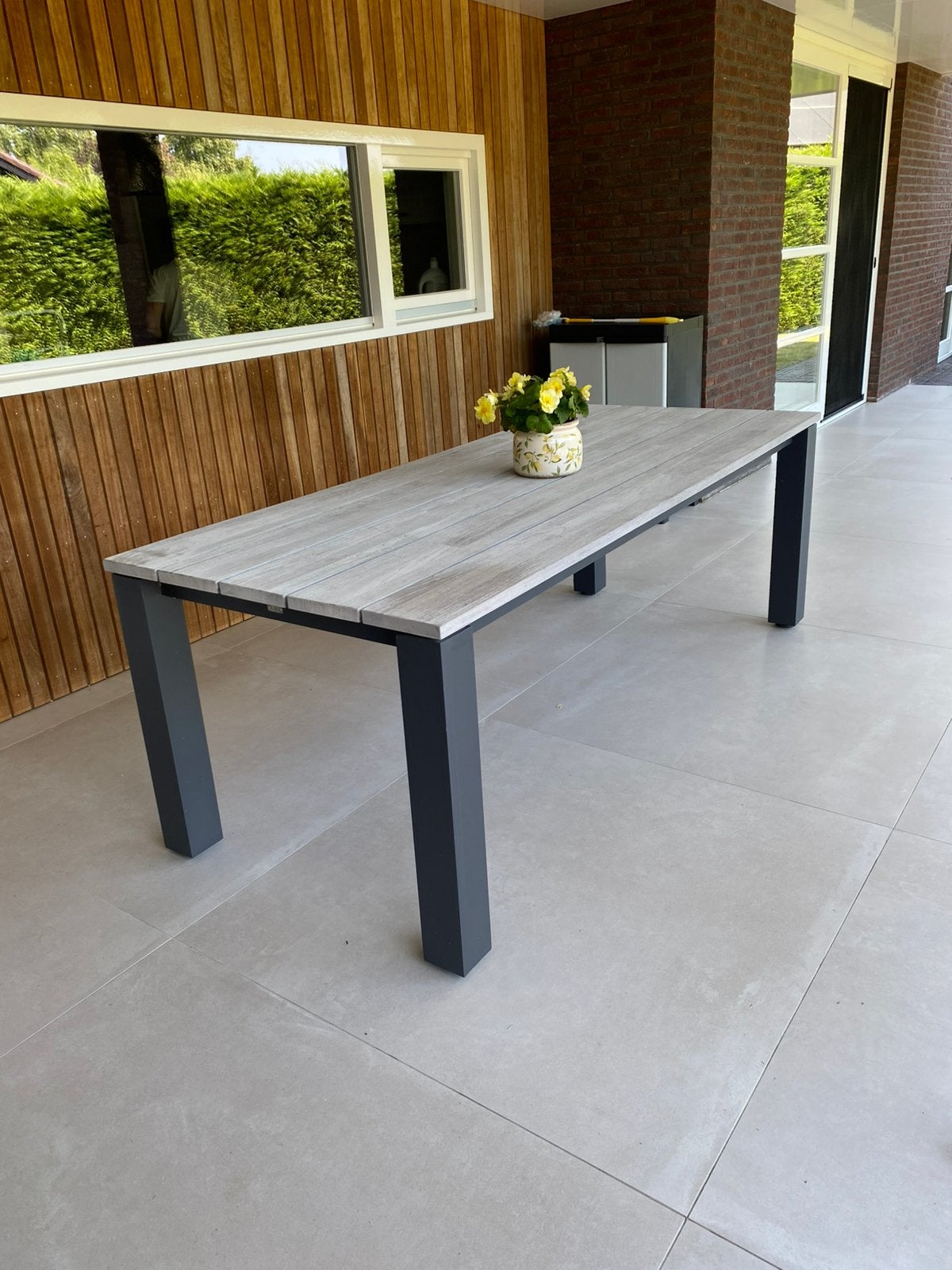 Tuintafel Life Outdoor Living, Tuin en Terras, Ophalen, Zo goed als nieuw, Rechthoekig, Hout