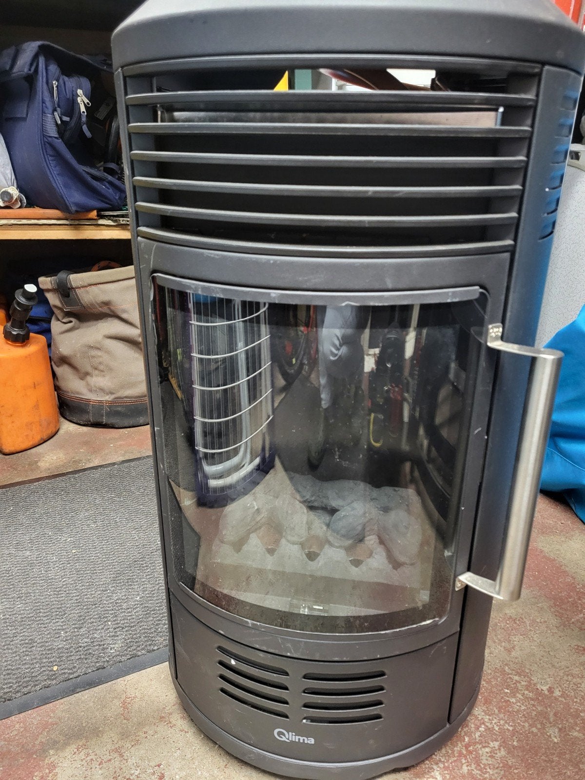 Qlima gaskachel in goede staat, eventueel met gasfles, Ophalen of Verzenden, Gebruikt, Gas, Gaskachel