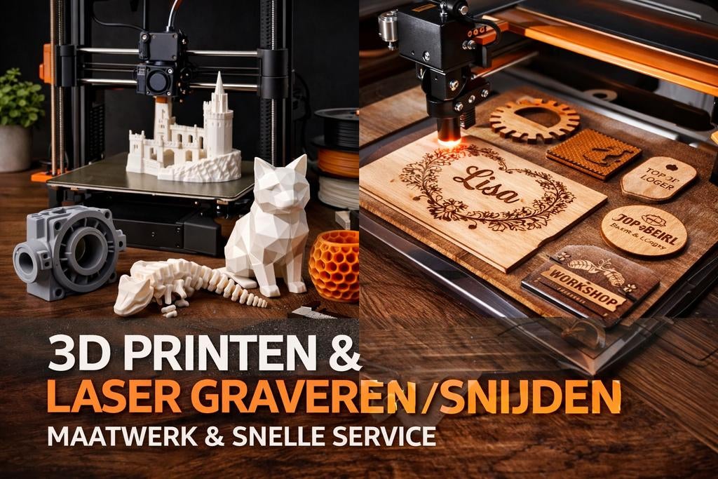 3D Printen & Laser Graveren / Snijden, Ophalen of Verzenden, Nieuw