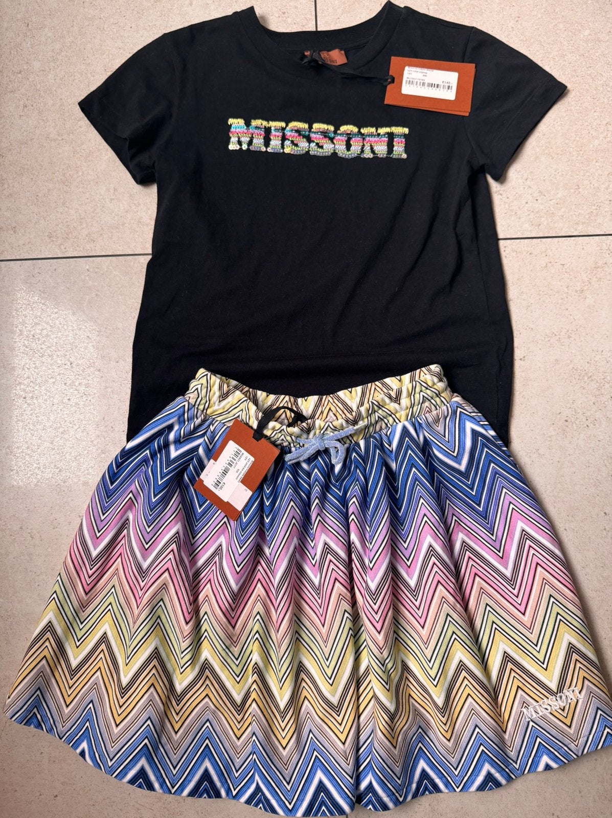 Missoni set shirt met rok maat 140 als nieuw, Ophalen of Verzenden, Zo goed als nieuw