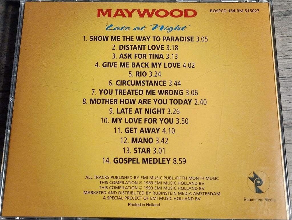 Maywood - Late At Night, Ophalen of Verzenden, Zo goed als nieuw