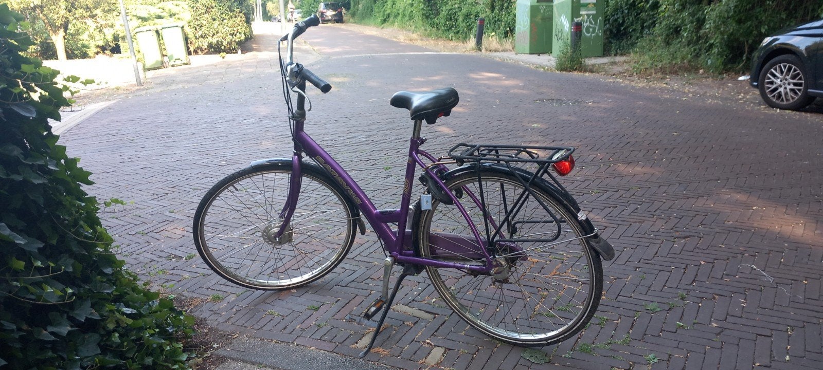 Batavus Damesfiets - Paars, Gebruikt -, Fietsen en Brommers, Fietsen | Dames | Damesfietsen, Ophalen, Velgrem, Versnellingen, Batavus