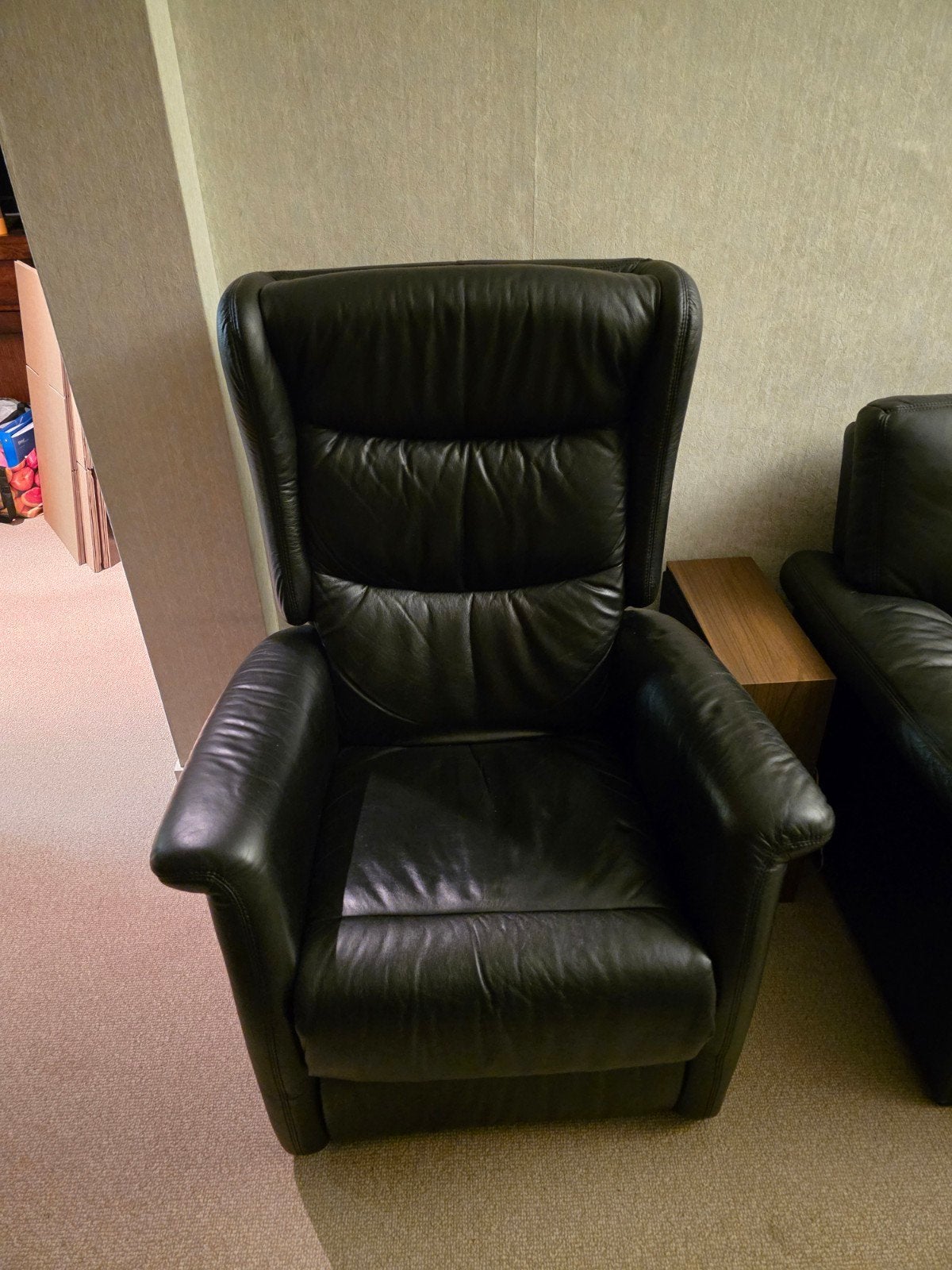 relax fauteuil, Huis en Inrichting, Ophalen, Gebruikt, Leer, 75 tot 100 cm