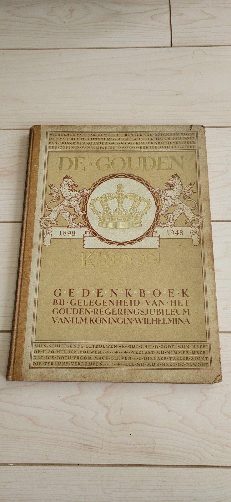 'De Gouden Kroon,regeringsjubileum van Koningin Wilhelmina, Ophalen of Verzenden, Gebruikt, Tijdschrift of Boek
